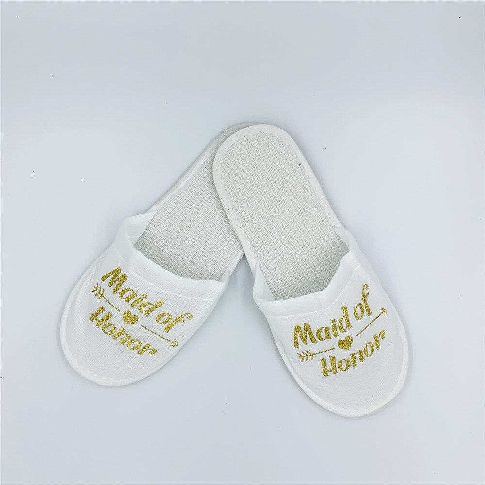 Bruiloft Decoratie Team Bruid Om Zachte Slippers Hand Band Bagagelabel Leer voor Bruids Douche Hen Night Bachelorette Party, Q: S2 Golden Honor