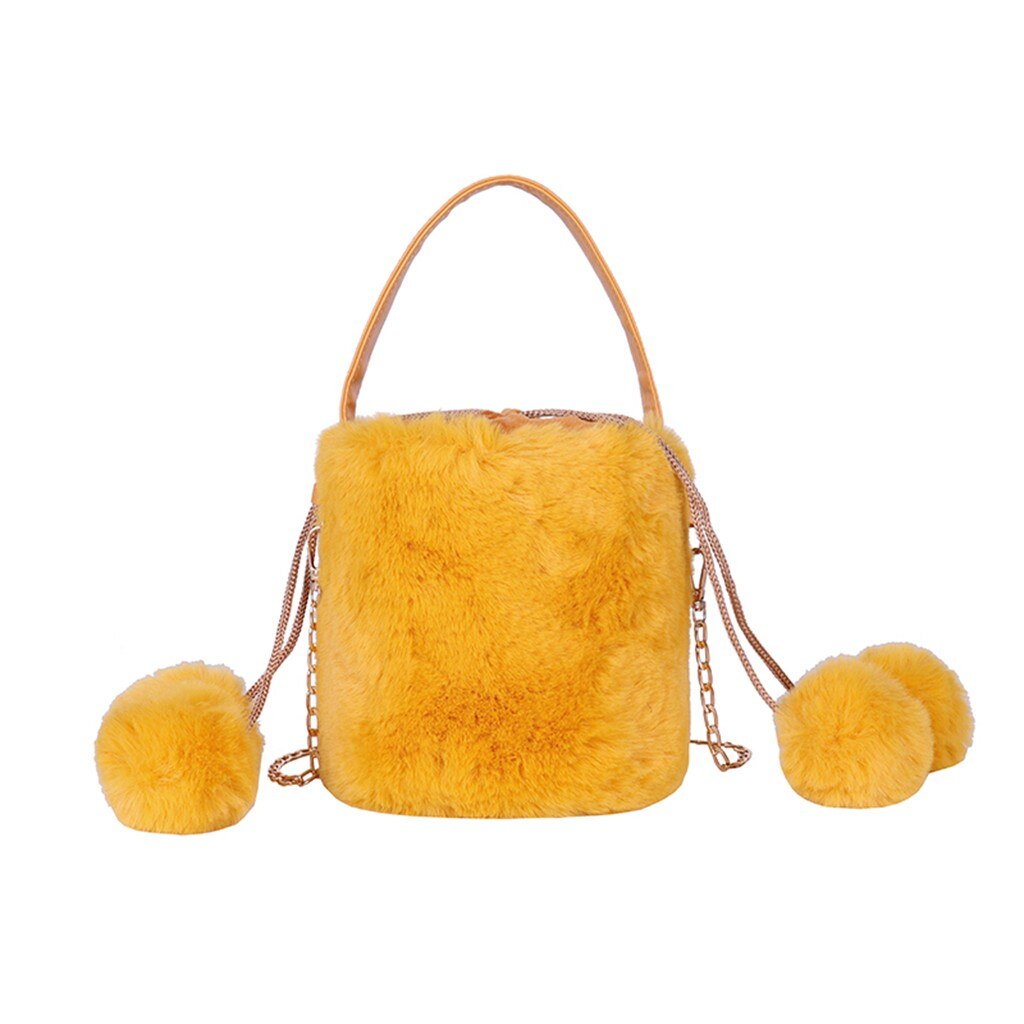 Plush Satchel Casual Wild Simple Shoulder Messenger Bagsports, travel, Business Crossbody Bag 1121: YE