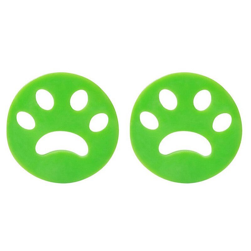 Pet Hair Remover Reusable Cleaning Laundry Catcher Pet Hair Catcher Cat Dog Fur Lint Remover Dryer Washing Machine Accessories: 2Pcs-Green A