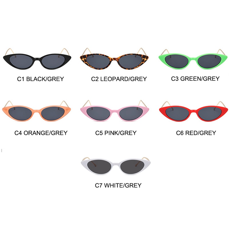 Ladies Cat Eye Sunglasses Women Brand Small Frame Sun Glasses for Female Trend Glasees UV400 O5