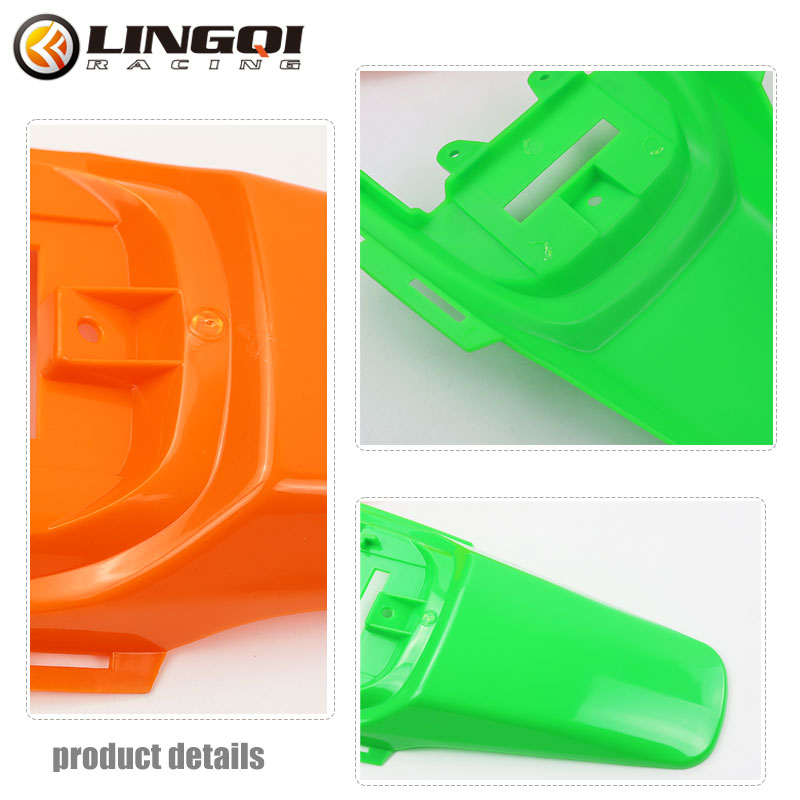 LINGQI CRF50 Rear Fender Motorcycle Pit Dirt Bike Mudguard Mud Guard Plastic Body Cover for CRF 50 Protection Accessories