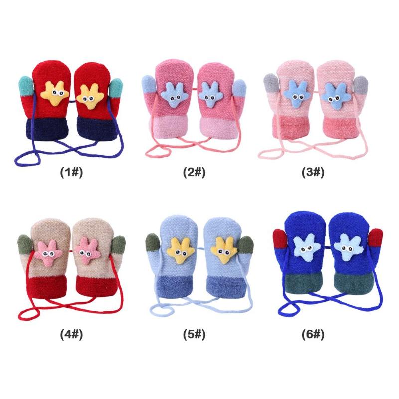 1 Pair Bambini Del Fumetto Guanti Imitazione di Agnello In Pile Addensare Ragazzi Delle Neonate Autunno Inverno Caldo Regali di Accessori di Abbigliamento