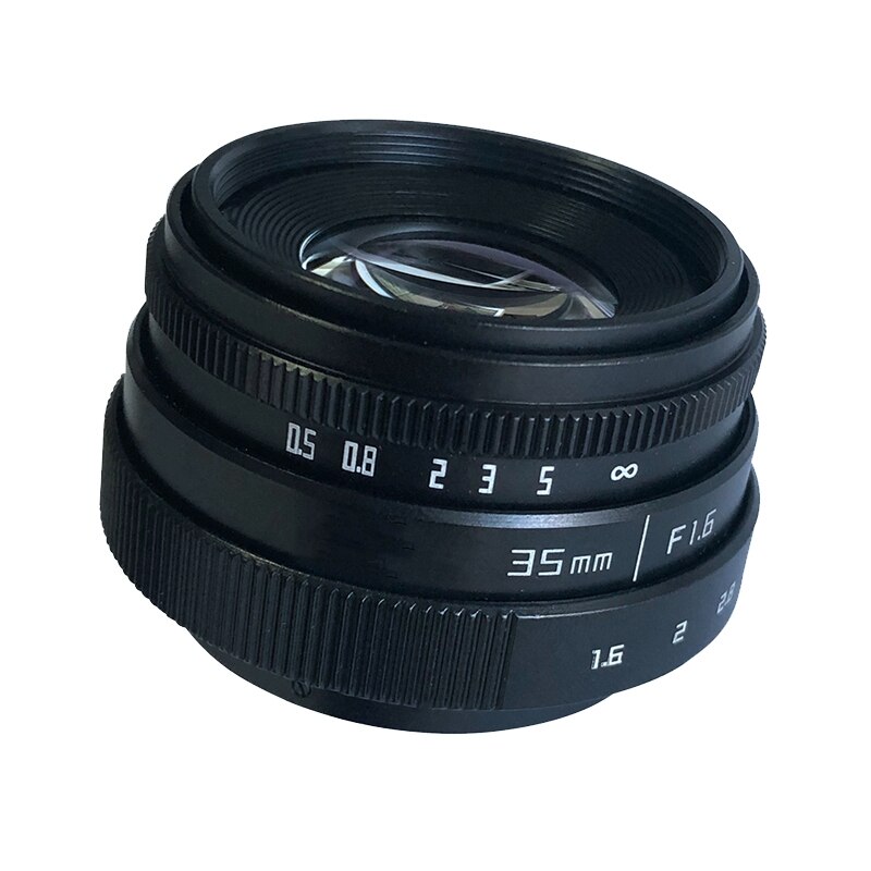 35Mm F1.6 C Mount Camera Lens Met Adapter Ring Voor Canon Eosm M2 M3