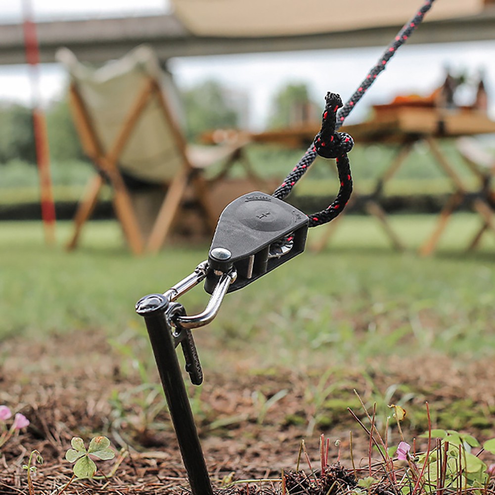 Nieuwkomers Katrol Zware Verstelbare Grow Light Ratchet Touw Hanger Yoyo Voor Camping Luifel Wind Touw Tent Vaste Gesp