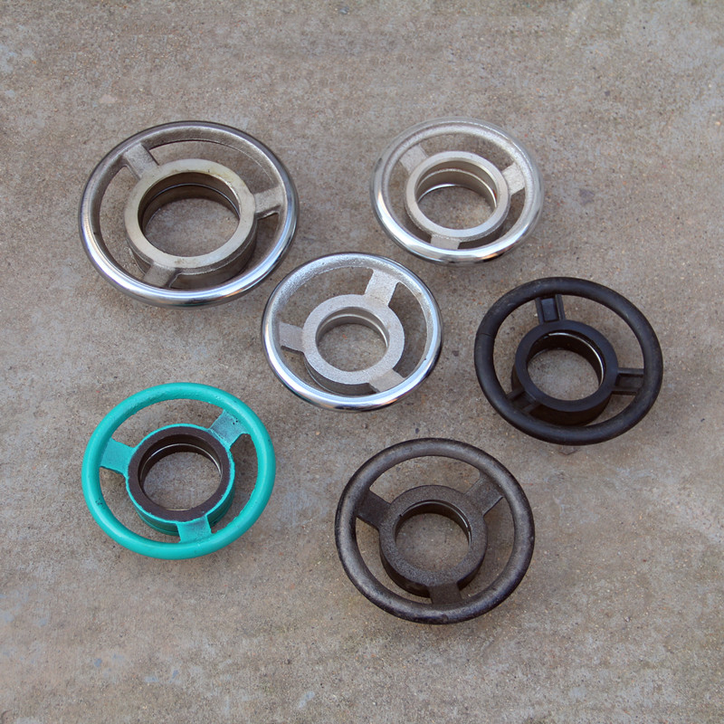 1PC Bench Drill Accessories Column Lifting Wheel Hand Wheel Cast Iron Chrome Plated Hand Wheel Vertical Shaft Lifting System