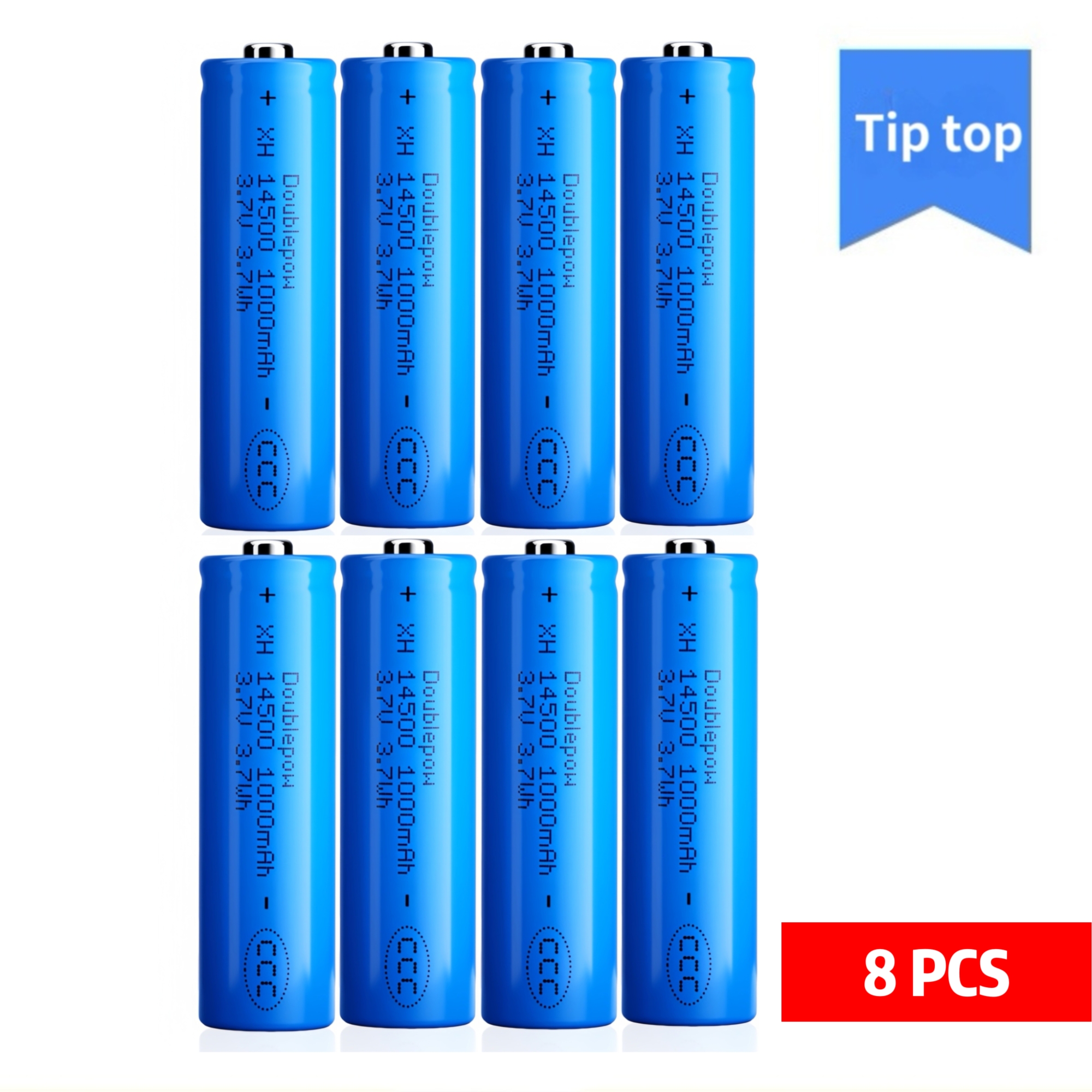 Batería 14500, 3,7 V, 1000mAh, cargador recargable de litio para afeitadora, altavoz, dron, aspiradora, micrófono, reloj inteligente, Sensor de juguete: Chocolate