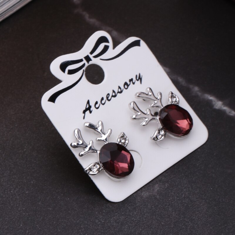 100Pcs Jewelry Display Card Earrings Ear Studs Packing Hang Tag Rectangle Holder