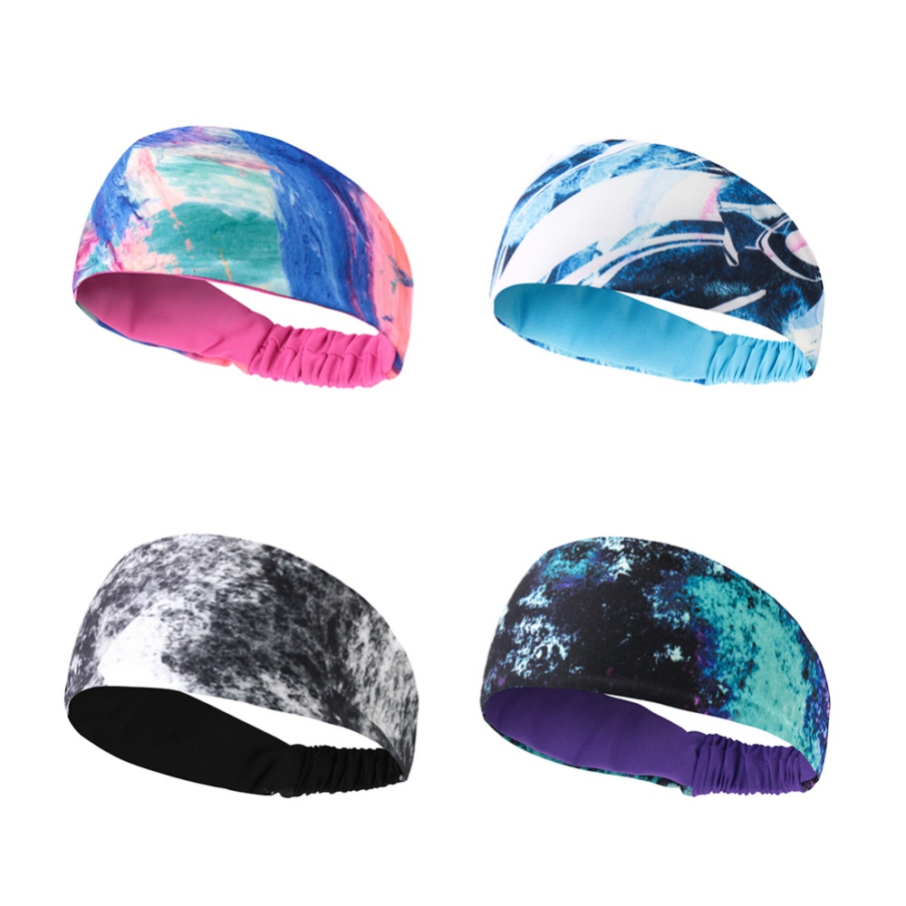 Cintas elásticas para el sudor para Yoga, cintas para la cabeza para correr que absorben el sudor, cintas para el pelo, accesorios deportivos, 4 colores
