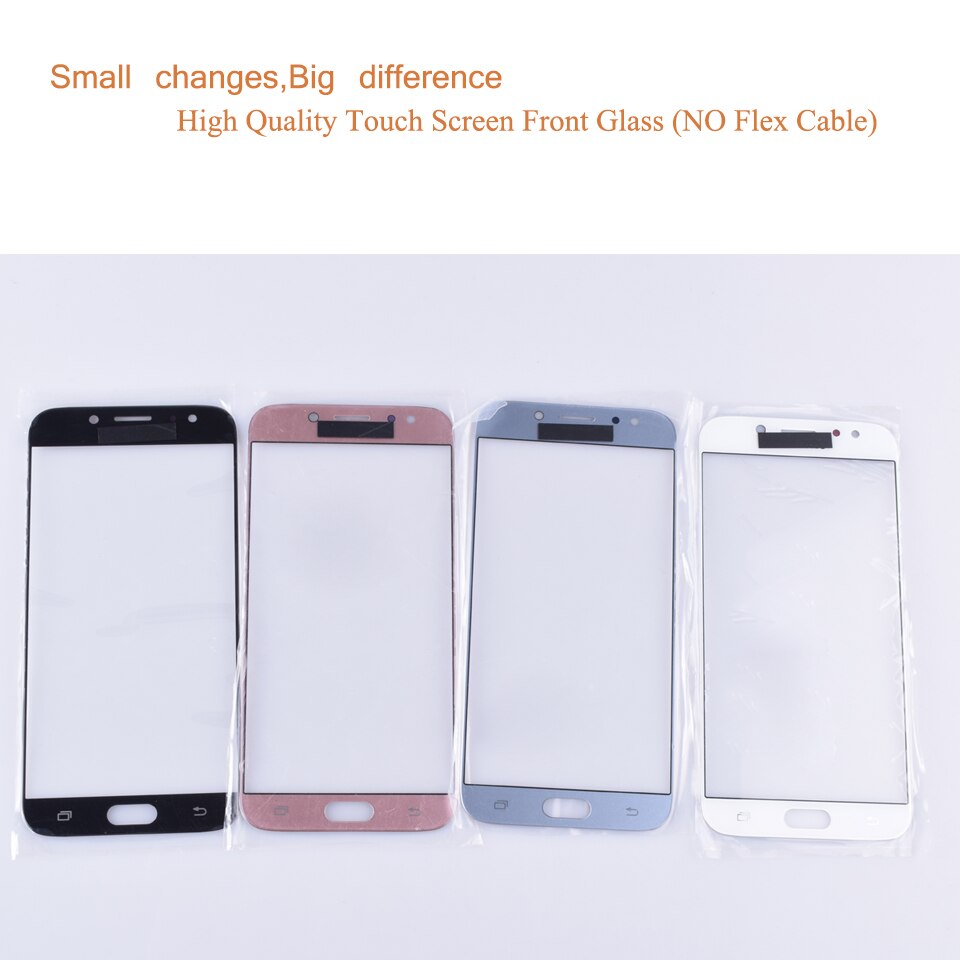 For Samsung Galaxy J7 Pro J730 J730F SM-J730F SM-J730G/DS Touch Screen Front Glass Panel TouchScreen LCD Outer Lens j7