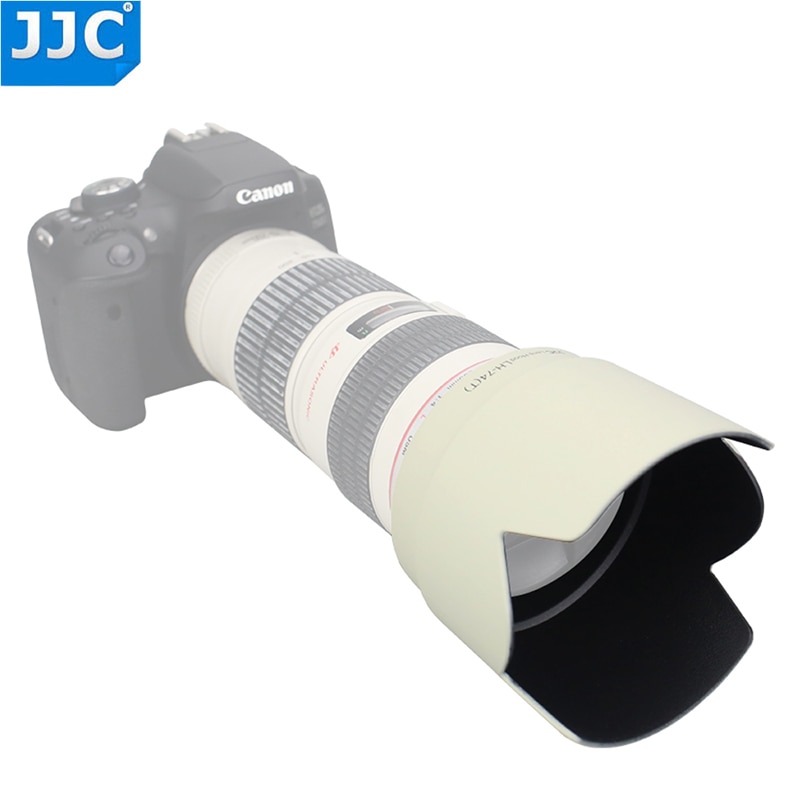 JJC Bajonet Zonnekap Shade voor CANON EF 70-200mm f/4L IS USM/EF 70 -200mm f/4L USM vervang ET-74 vervangt ET-74