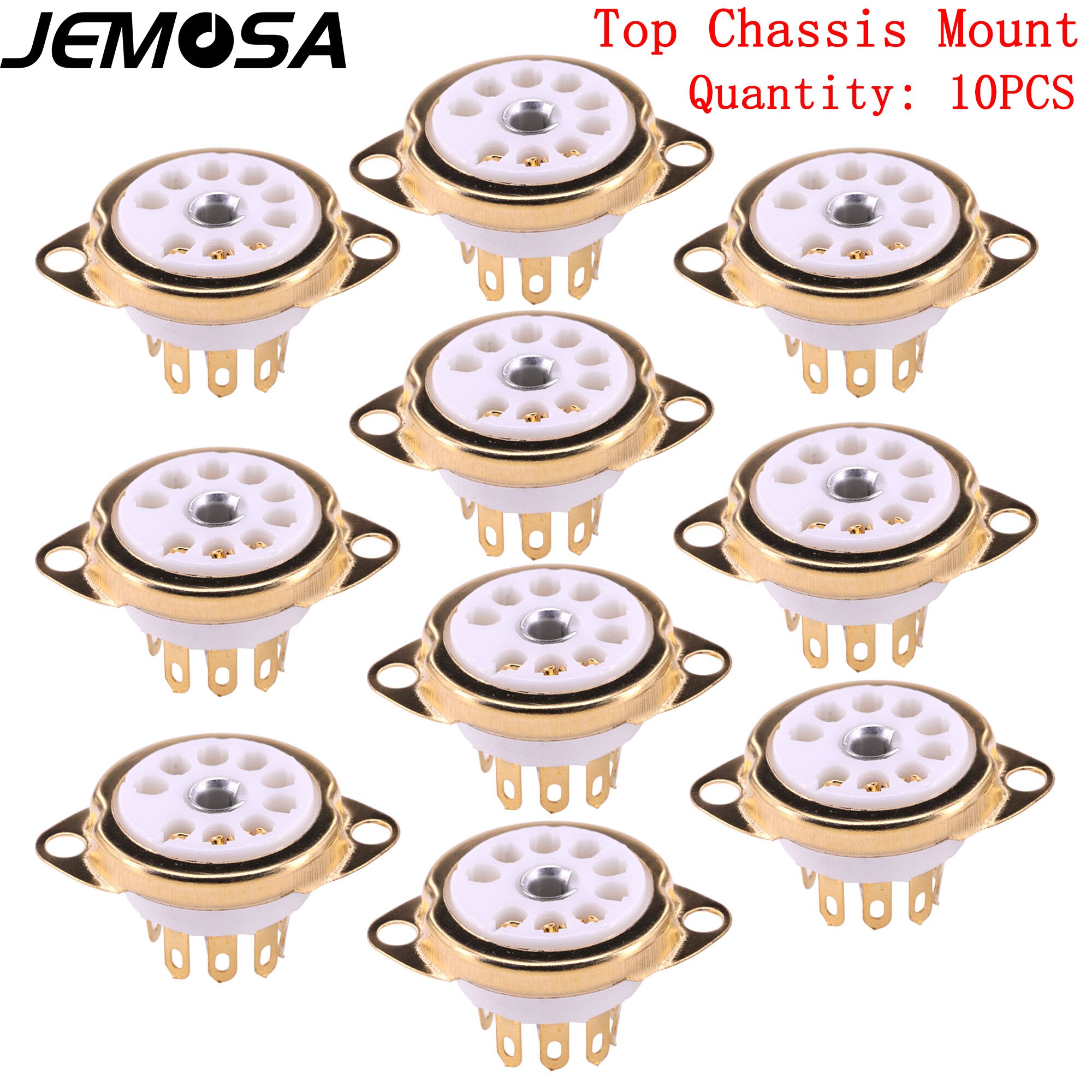 9pin Ceramic tube sockets GZC9-C B9A Valve Tube Base for 12AX7 ECC83 6922 ECC88 EL84 ECC82 12AU7 Vaccum Tube Amplifier Hifi: Blue