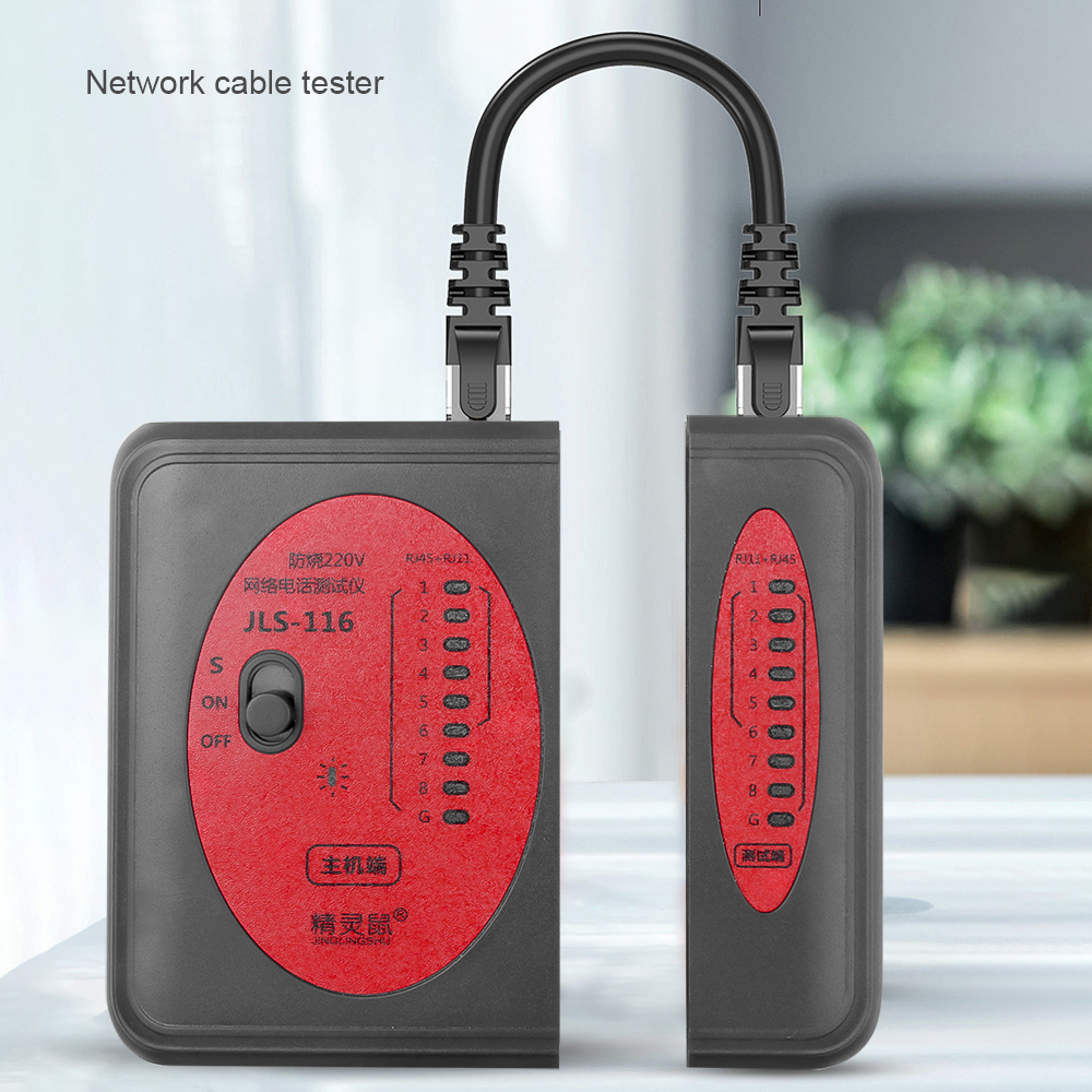 1 Piece RJ45 RJ11Cat5 Cat6 LAN Cable Tester Handheld Network Cable Tester Wire Telephone Line Detector Tracker Tool kit