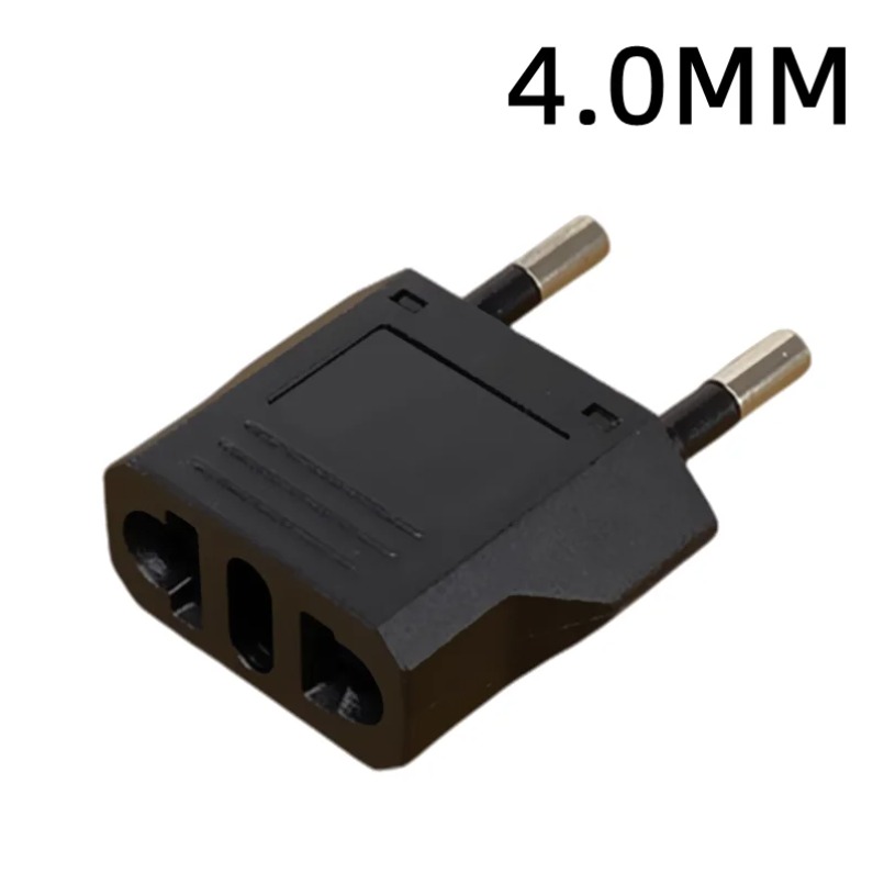 EU Stekkeradapter - 3 Stopcontacten - 10A 110-265V - Overspanningsbeveiliging - Universele Reisomvormer: Wit / Ons stekker