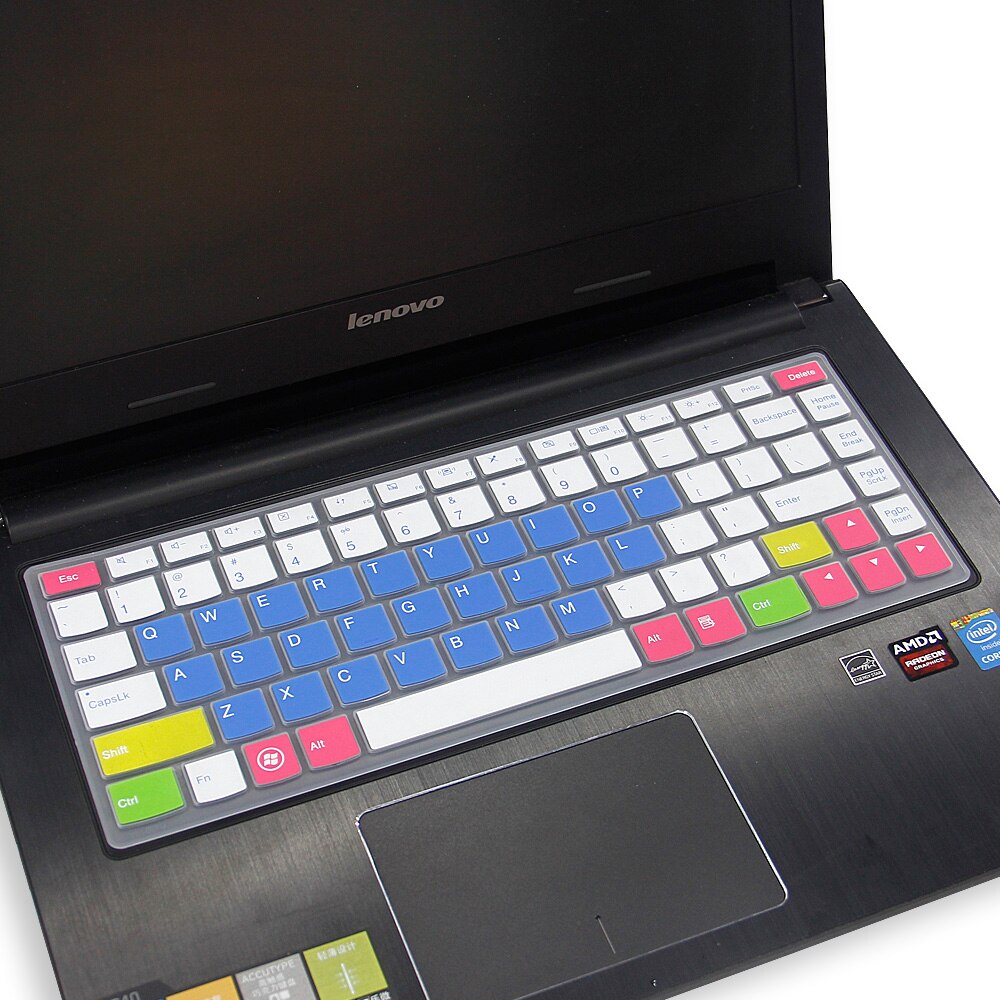 Laptop Keyboard Cover for Lenovo Yoga 13" - Ultra-thin Silicone Protector Skin: Candy Blue