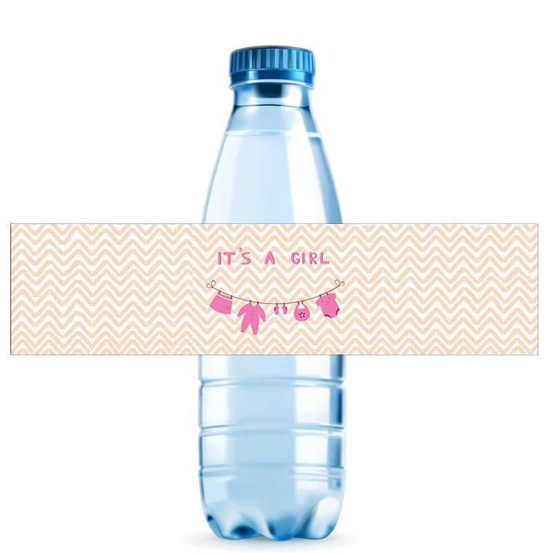 10 stk baby shower vandflaske etiket klistermærker det er en dreng/pige tag etiketter køn afslører dåb indretning babyshower forsyninger: N