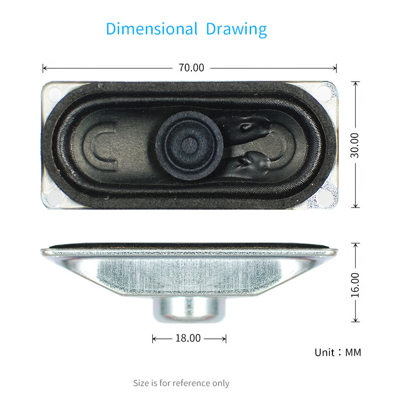 2 Stuks 5 W Luidspreker 3070 Mid-Range Luidsprekers 8 Ohm 5 Watt 30*70Mm Voor lcd Monitor/Tv Loptop Audio Systeem