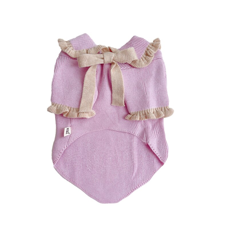 Costume per cani di piccola taglia moda carino abbigliamento per cani abbigliamento per cani cappotto per maglione gatto Chihuahua York pomerania Shih Tzu cucciolo di barboncino malese abbigliamento: Purple / S