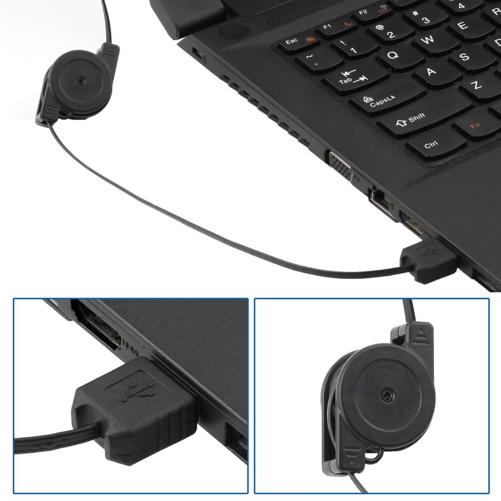 High Definition Mini USB2.0 5M Retractable Clip Web Camera For Computer Laptop 5 Megapixels USB Retractable Cable Webcam