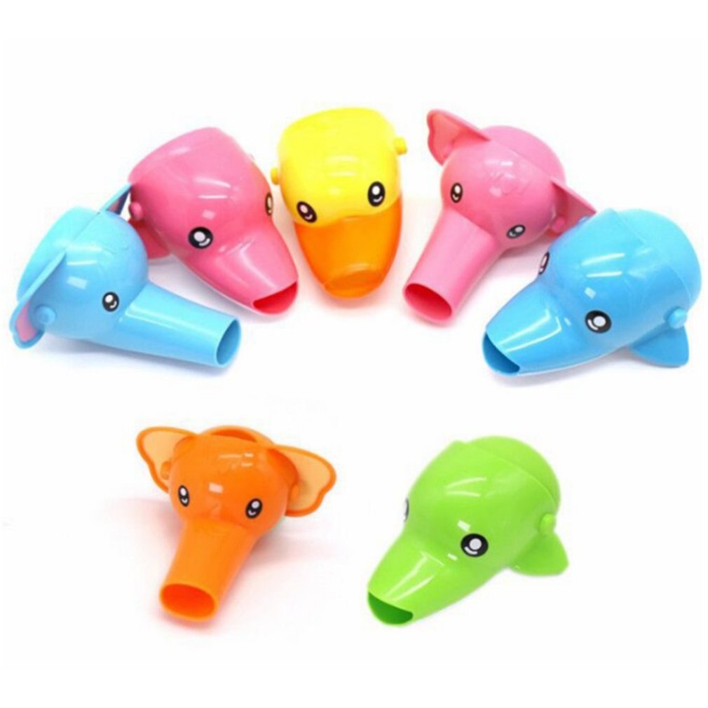 Cartoon Crane Extender Water Faucet Extender For Boy Kids Neutral Plastic Boy Hand Wash Bathroom Restroom Accessories 1 pcs