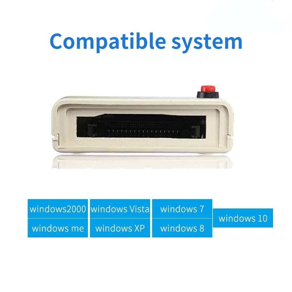 USB 2.0 to 68 Pin ATA PCMCIA Flash Disk Memory Card Reader Adapter Converter For Windows 7 10