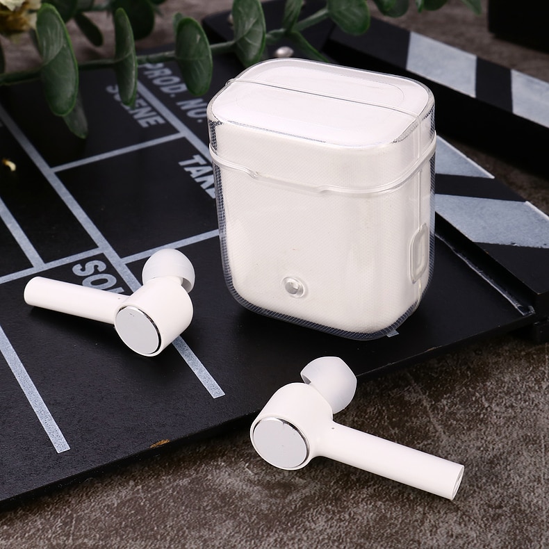 Transparent case For Xiaomi AirDots Pro case silicon headphone Protective Cover For Xiaomi MI Air 1 Wireless Earphone Case