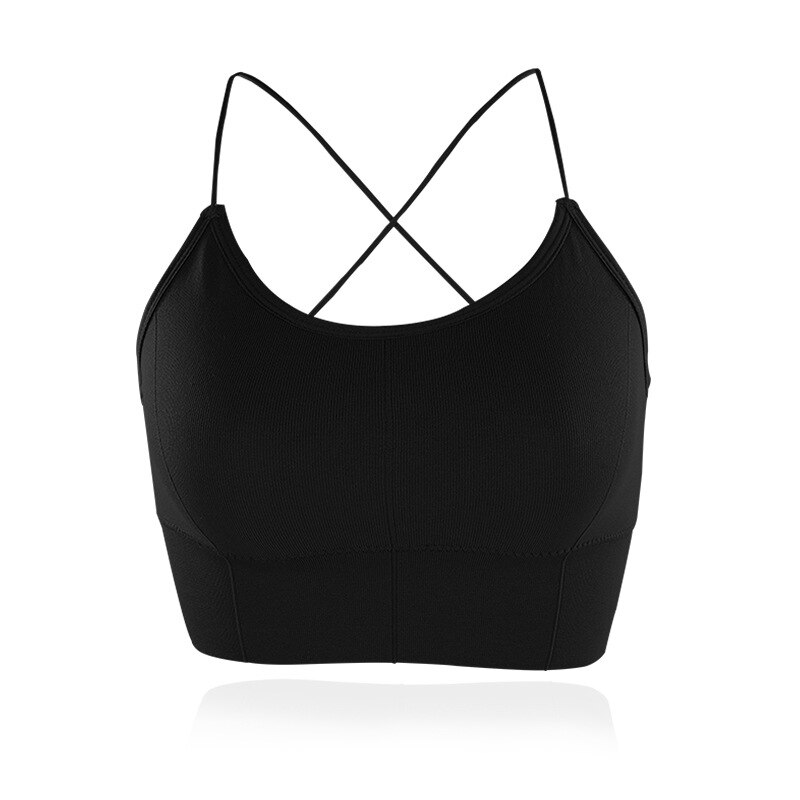 Sujetador deportivo para mujer, Tops de gimnasio para Fitness, ropa interior acolchada, camisetas sin mangas para entrenamiento, ropa de calle de ocio, chaleco de entrenamiento para correr: 6