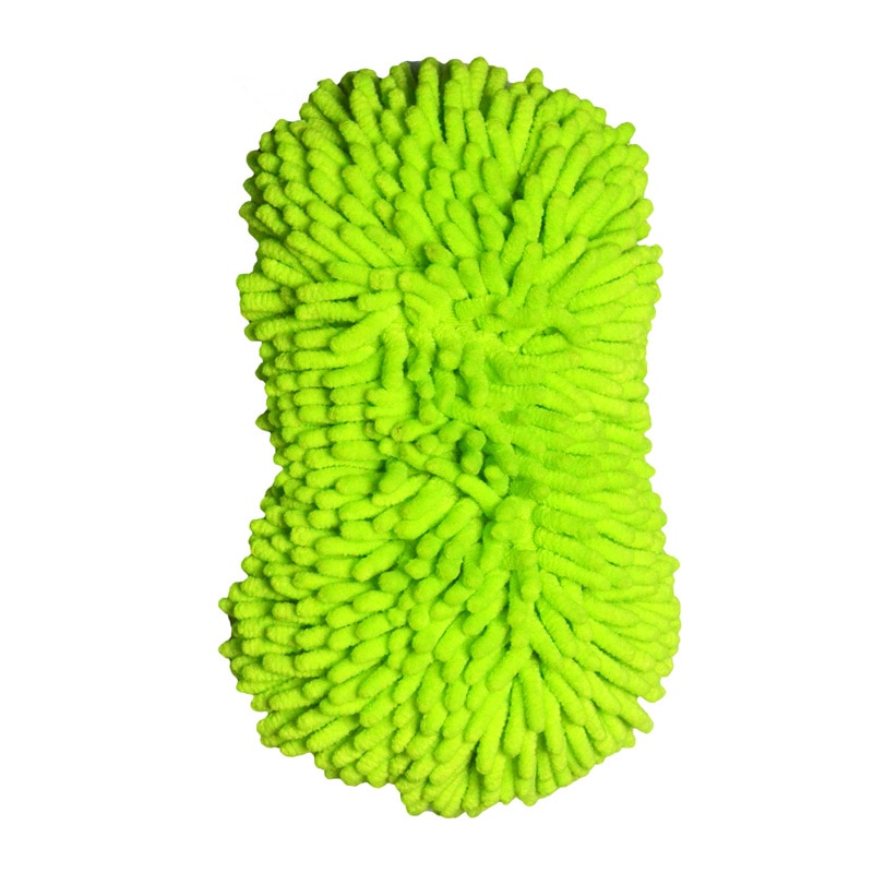 2 IN 1 Microfiber Chenille Car Wash Sponge Ultrafine Fiber Anthozoan Mesh backing for Car Wash and Clean