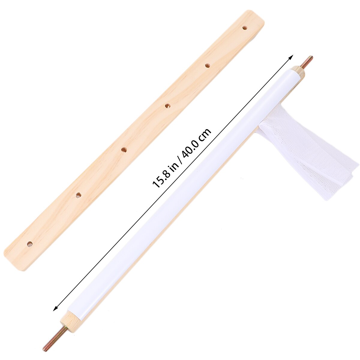 1 Set Square Wooden Embroidery Shelf Adjustable Handheld Embroidery Solid Wood Cross Stitch Frame with Cross Stitch Accessories