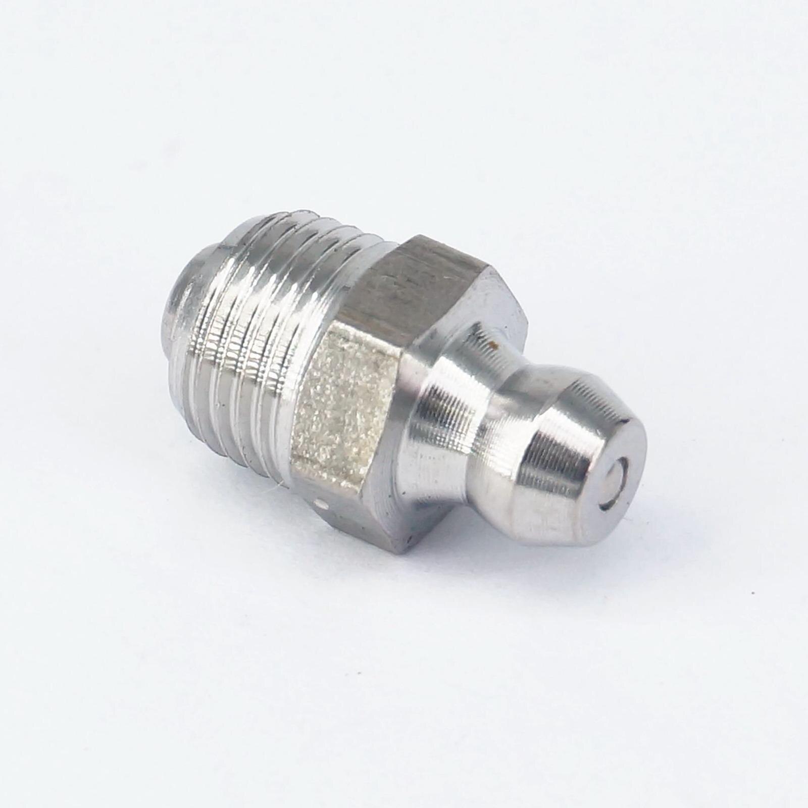 10pcs 1/8" BSPP/BSPT Male 304 Stainless Steel Grease Zerk Nipple Fitting For Grease