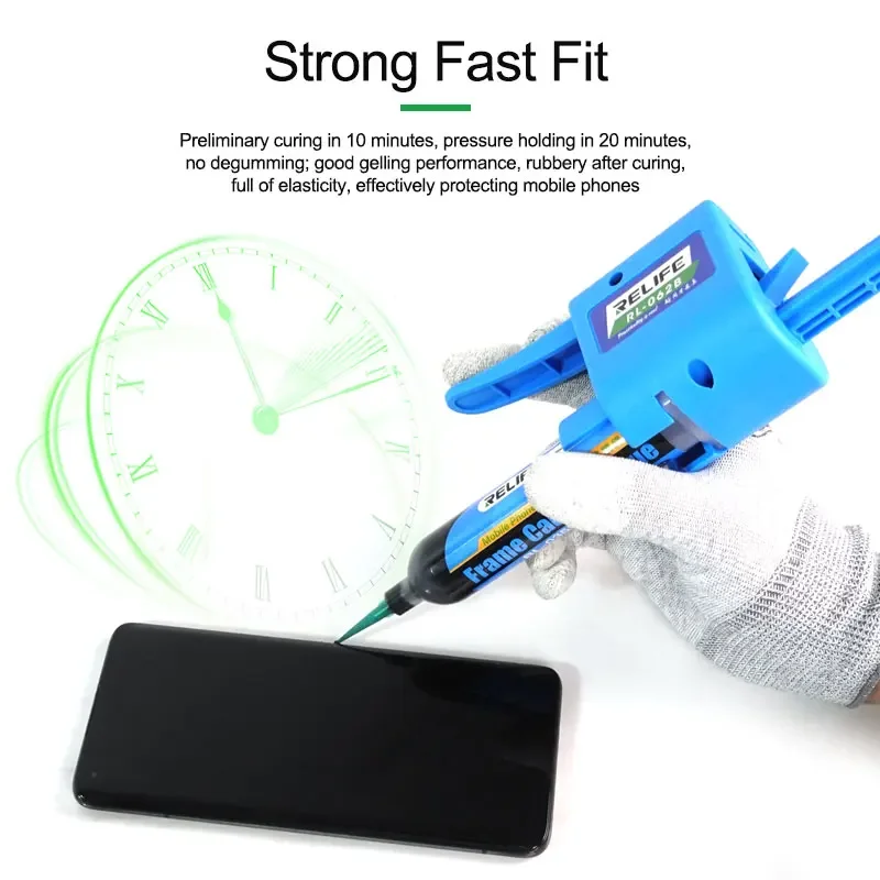 RELIFE RL-035B Mobile Phone Screen Caulking Glue 30ML Waterproof Middle Frame Rear Glass Repair Tools Screen repairGlue
