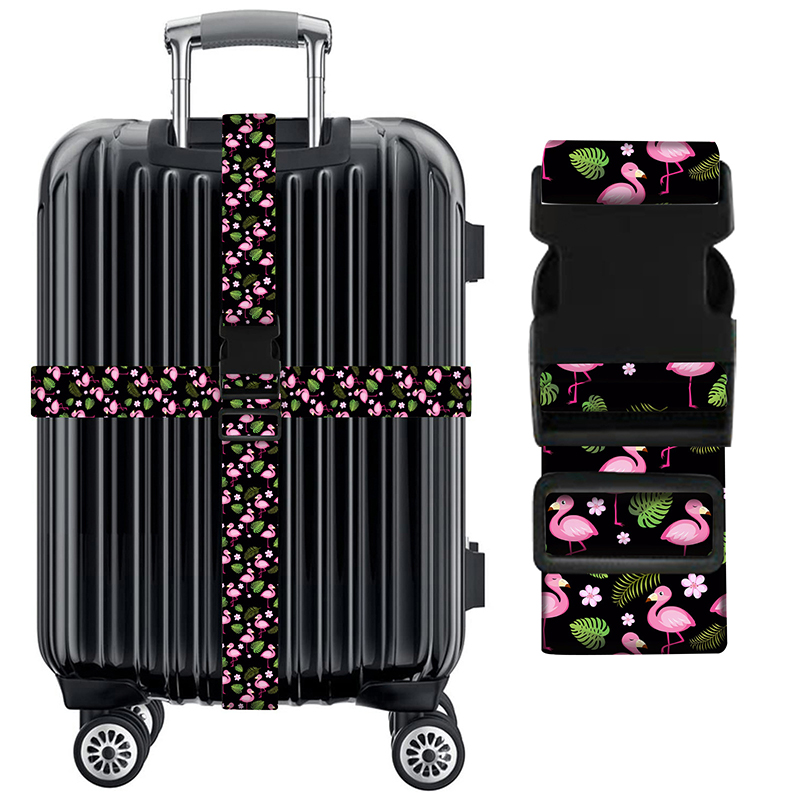 Ceinture d'emballage antivol pour bagages, sangle de bagage réglable, sangle croisée, valise, environnement, accessoires de bagage: GRIS
