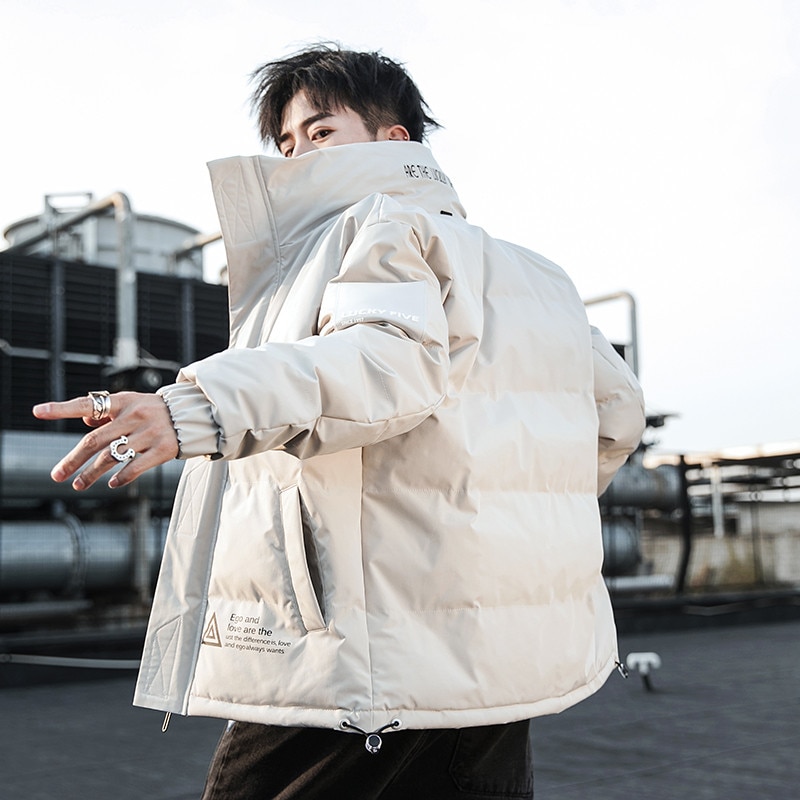 2020 kurtka zimowa mężczyźni Streetwear Hip Hop Parka dla mężczyzn gruby ciepły wiatroszczelny płaszcz z podszewką odzież sportowa płaszcz mężczyźni