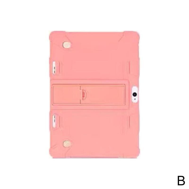 10.1 inch universele tablethoes zachte siliconen schokbestendige hoes tablet inch pc-hoes voor 10 10.1 hoes  t1 y 7: Roze