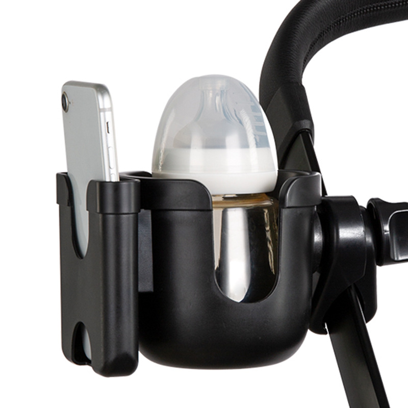 Baby Stroller Accessories coffee Cup Holder universal tricycle pram Water Bottle mobile phone and drink holder wheelchair cart: Red