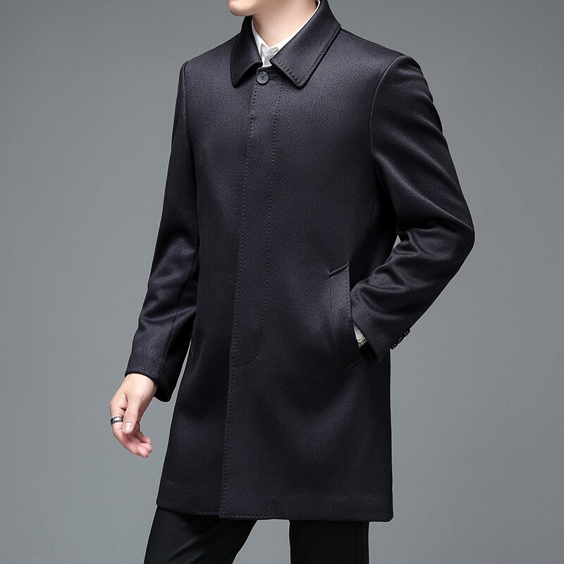 Chaqueta cortavientos Vintage para hombre, abrigo de negocios inteligente, abrigo clásico Retro, primavera y otoño, novedad