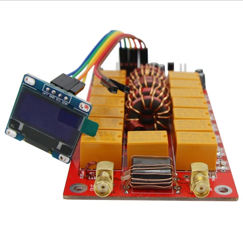 Gotowe/zmontowane zestawy ATU-100 automatyczna płyta tunera antenowego 1.8-50MHz 100W przez N7DDC 7X7 z wyświetlaczem OLED 0.96 Cal: Default Title