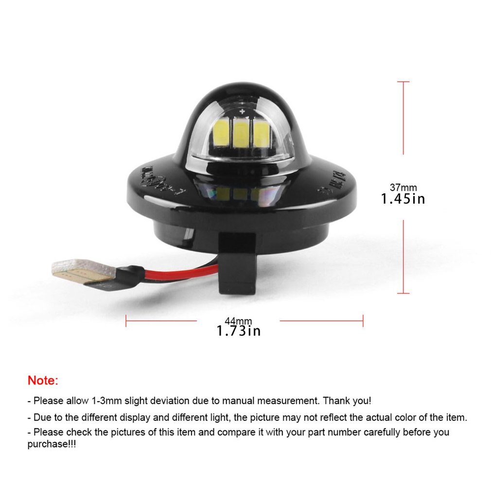 1 par luz LED de matrícula para Ford F150 3LED, lámpara de placa de matrícula modificada para coche, lámpara de placa de matrícula para F Series 150 250