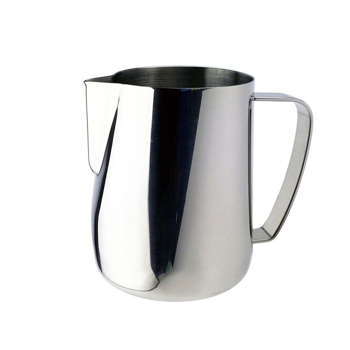 TTLIFE 0.3-0.6L Rvs latte Melkkan Opschuimen Werper Pull Bloem Kopje Koffie Melkopschuimer melk schuimende Tool coffeware: silver / 600ml