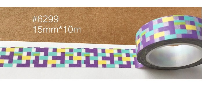 Basic Disign Washi Tape Washi Papier Tape Mode Washi Tape 10M Washi: 6299