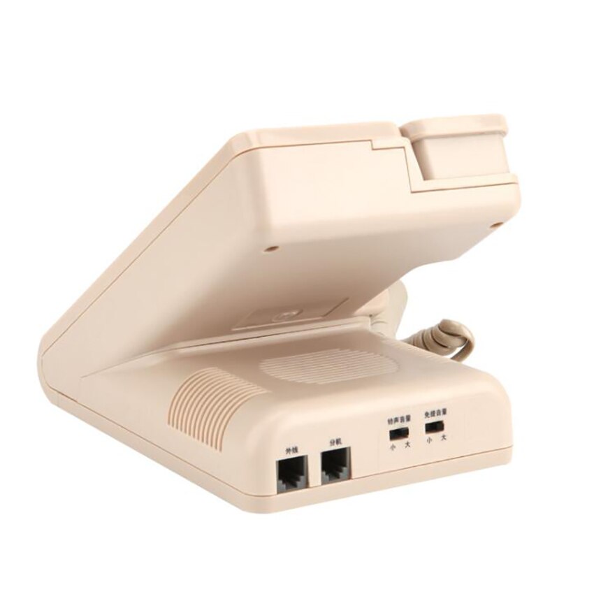 Téléphone filaire avec haut-parleur, transfert de Flash, Extraction de messages, téléphone fixe étanche et résistant à l'humidité pour hôtel et maison