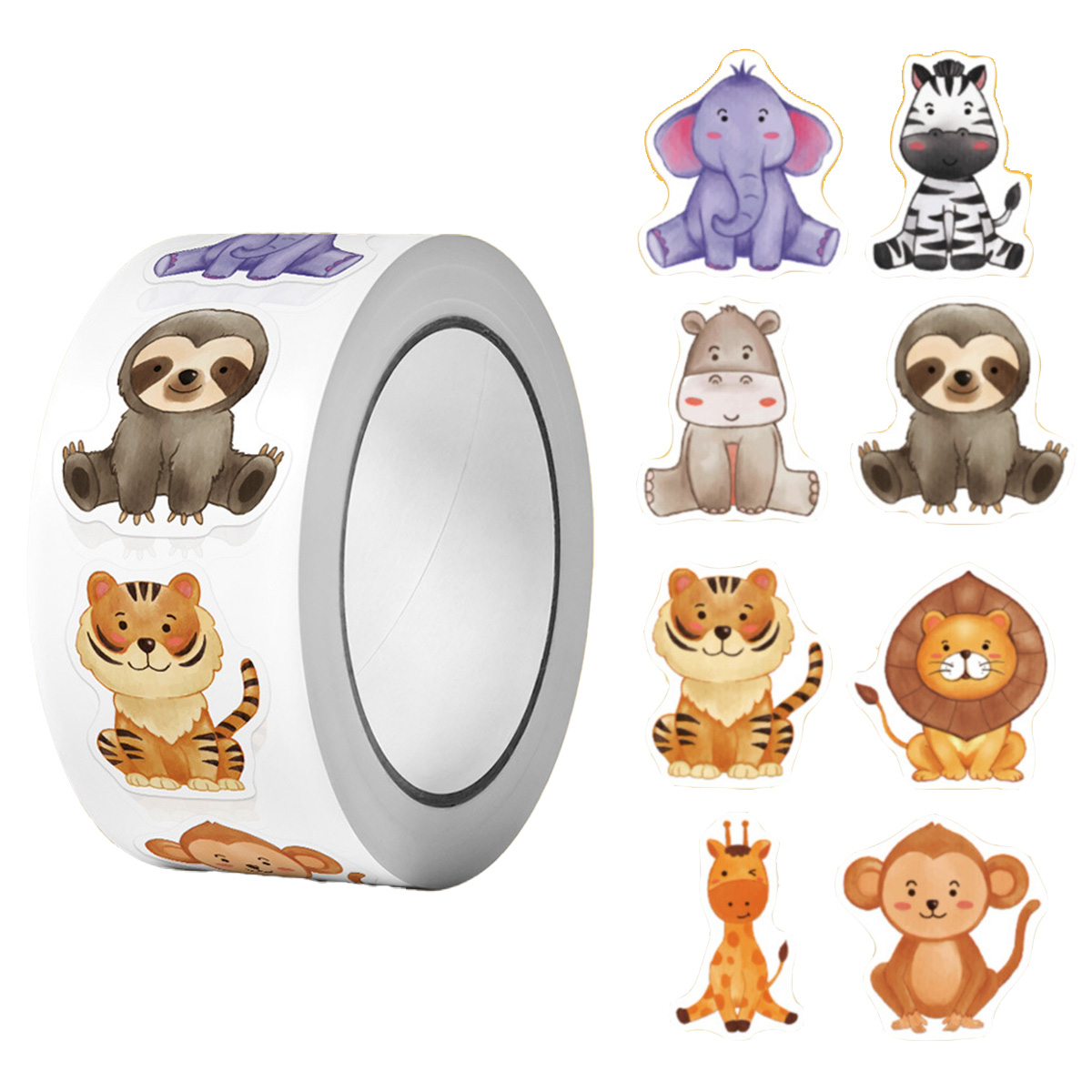500 stuks/rol bijenstickers leraar beloningsstickers schattige dierenstickers schoolbenodigdheden toenemen rolsticker: Bordeaux