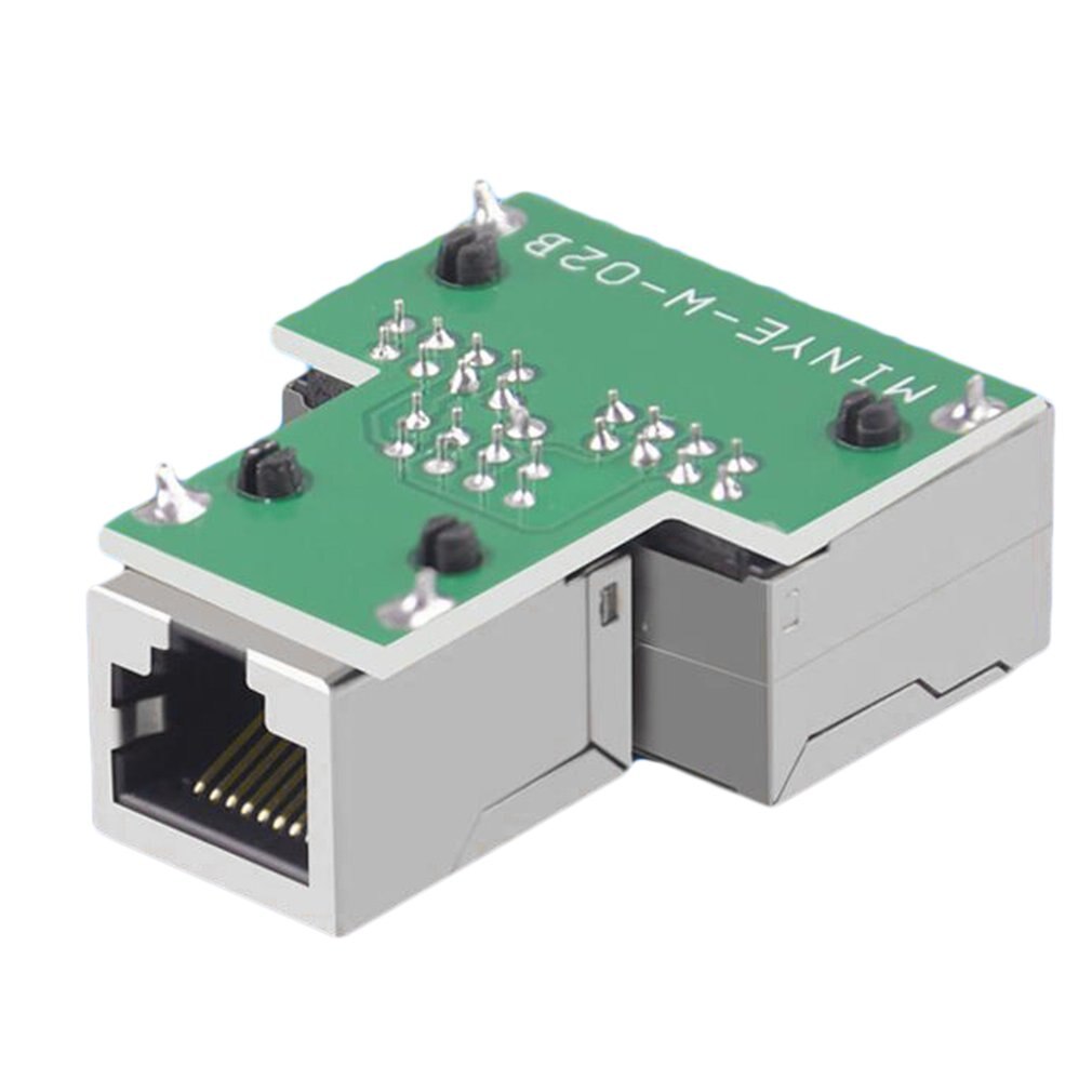 Connector Female Socket Network Plug RJ45 Ethernet LAN Network Y Splitter 3 Ports Coupler Connector 1 to 2 Socket Splitter Piece