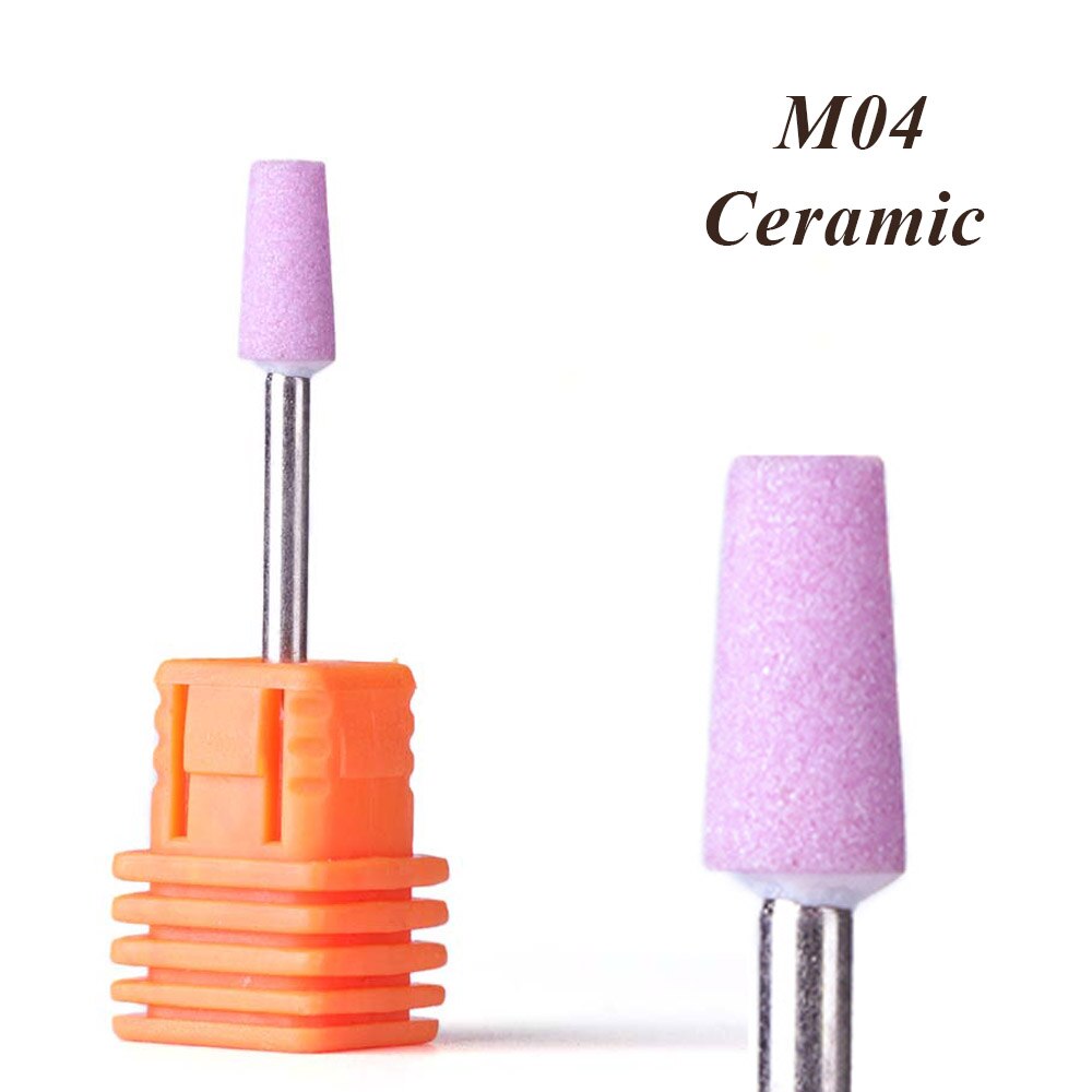 1 Pc Frezen Nail Boor Rubber Siliconen Keramische Polijsten Bestanden Gereedschap Voor Elektrische Manicure Pedicure Machine LA065-1: M04