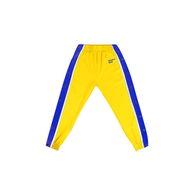 Basketball Pants For Kids Boys Trousers Side Split Snap Button Joggers Workout Keep Warm Windproof Training Tear Away Trackpant: Size 140 / Yellow