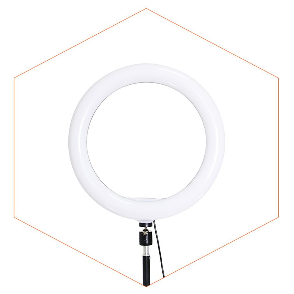 13 Inch Platte Ring Licht Selfie Schoonheid Fotografie Mobiele Telefoon Live Licht Drie Kleurtemperatuur Led Licht Invullen