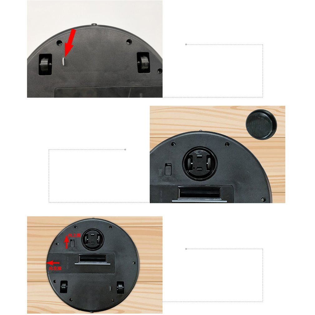 Light Robot Vacuum Cleaner with Strong Suction and Remote Control Super Quiet Ultra-slim Body Touch Switch