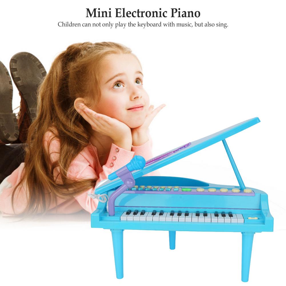 Mini Elektronische Piano Draagbare Educatief Orgel Toetsenbord Draadloze Karaoke Microfoon Speelgoed Voor Kinderen Candy Grabber