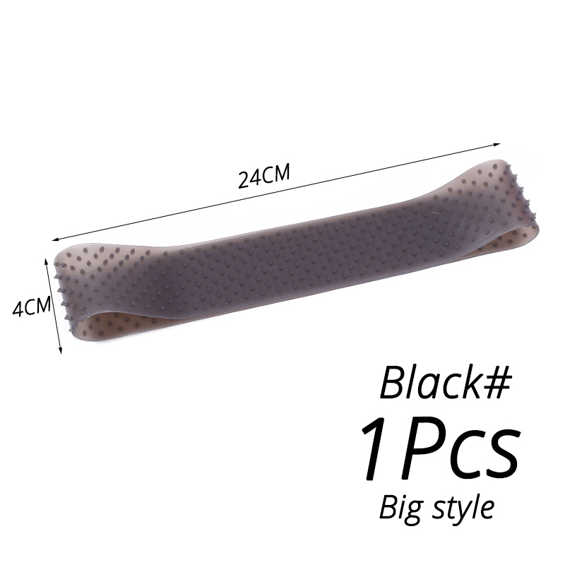 Diadema de silicona antideslizante para peluca, banda de agarre para pelucas de encaje y deporte, suave, Marrón transparente, L, M