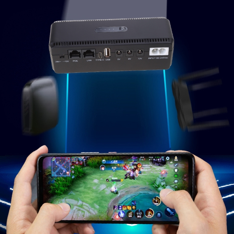 Ups Batterij Back-Up 8800Mah 5V 9V 12V 15V 24V Ononderbroken Stroomvoorziening