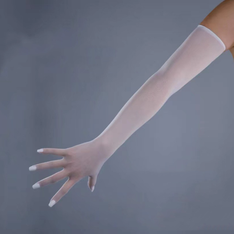 Guantes sexis finos y largos para mujer, Cosplay liso, alta elasticidad, , personalidad, puesta en escena, club nocturno ajustado sólido